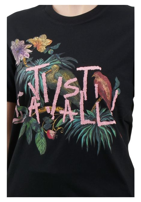 T-SHIRT LOGO FLOWER JERSEY JUST CAVALLI | T-shirt | 78PAHA01 CJ700899